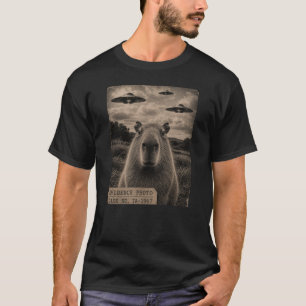 Lustiges Capybara-Grafik-T-Shirt, Beweis-Foto-Vint T-Shirt