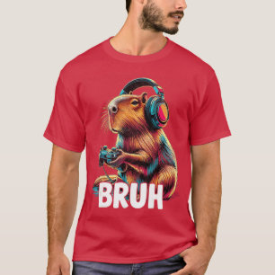 Lustiges Capybara-Videospiel Capybara lustig T-Shirt