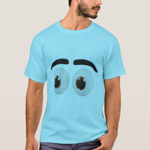Lustiges Cartoon-Augen-Ausdruck-Design. T-Shirt