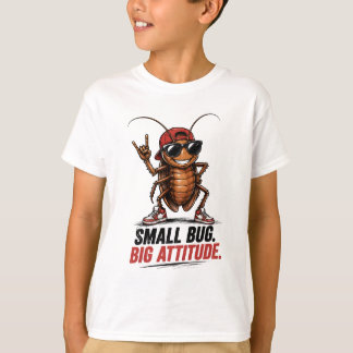 Lustiges Cartoon-Kakerlaken-Jungen-T-Shirt | Coole T-Shirt