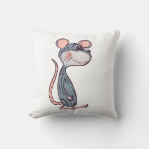 Lustiges Cartoon-Maus-Cute-Nagetier-Charakter-Desi Kissen