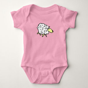 Lustiges Cartoon-Schaf Baby Strampler
