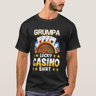 Lustiges Casino-Shirt Grumpa Glückliches Casino-Sh T-Shirt