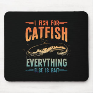 Lustiges Catfishing-Design für Männer Frauen Wels Mousepad
