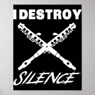 Lustiges Ccolo-Shirt - Ich zerstöre Stille Neujahr Poster