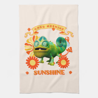 Lustiges Chamäleon Guten Morgen Sonnenschein Geschirrtuch