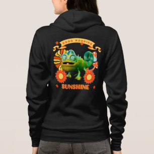 Lustiges Chamäleon Guten Morgen Sonnenschein Hoodie