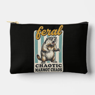 Lustiges Chaotisches Murmeltier-Chaos-Meme-Design Zubehörtasche
