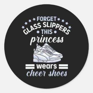 Lustiges Cheerleader-Design für Mädchen Frauen Che Runder Aufkleber