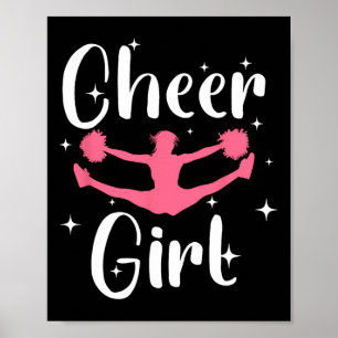 Lustiges Cheerleader-Design für Mädchen, Teenager Poster