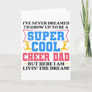 Lustiges Cheerleading-Grafik für Cheer-Dads Männer Karte