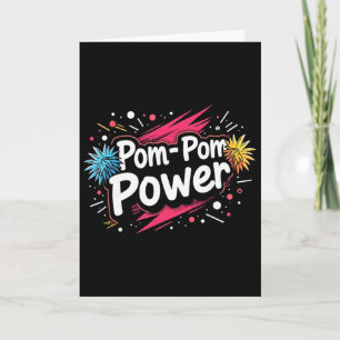 Lustiges Cheerleading-Zitat-Geschenk Power Karte