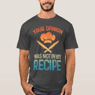 Lustiges Chef-Design für Männer Frauen Kochen Koch T-Shirt