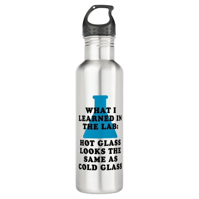 Lustiges Chemie-Labrador-Glas Edelstahlflasche (Vorderseite)