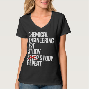 Lustiges Chemieingenieurwesen Iss Studier Wiederho T-Shirt