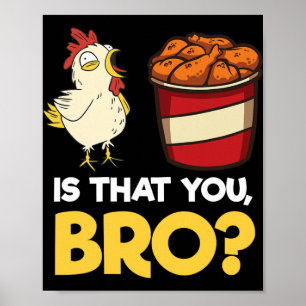 Lustiges Chicken Nugget Meme-Shirt Fast Food Ist D Poster