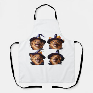 Lustiges Chihuahua Halloween Hexen Kostüm � Süßer  Schürze
