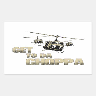 Lustiges Choppa Rechteckiger Aufkleber