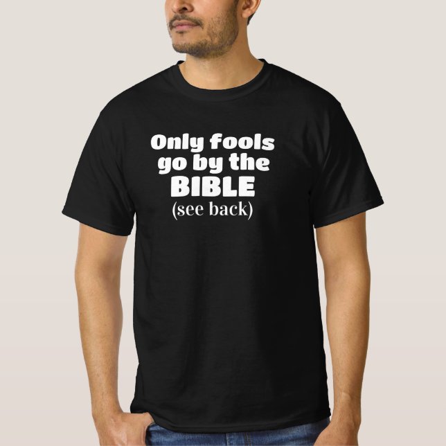 lustiges, Christliches Bibelzitat T-Shirt (Vorderseite)