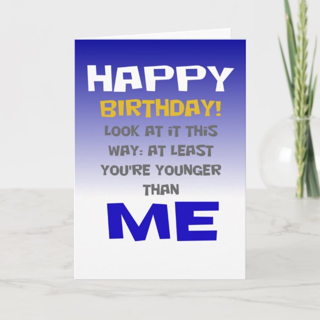 lustiges Christliches Glück zum Geburtstag Karte (Vorderseite)