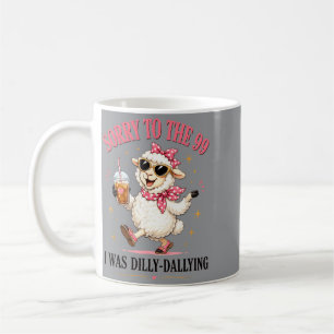 Lustiges christliches Schaf Entschuldigung an die Kaffeetasse