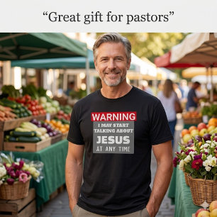 Lustiges christliches Warn-T-Shirt mit Grafik T-Shirt