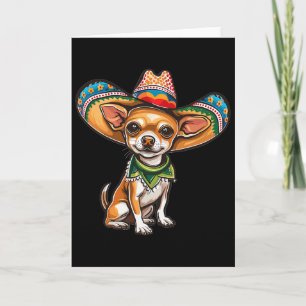 Lustiges Cinco De Mayo Chihuahua Grafik Karte