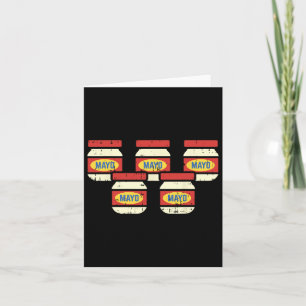 Lustiges Cinco De Mayo Mayonnaise-Shirt Foodie Mex Karte