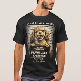 Lustiges Cockapoo-Mugshot-Shirt Geschenk T-Shirt