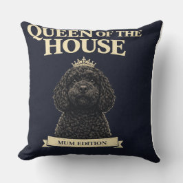 Lustiges Cockapoo-Mutter-Geschenk | Königin des Ha Kissen
