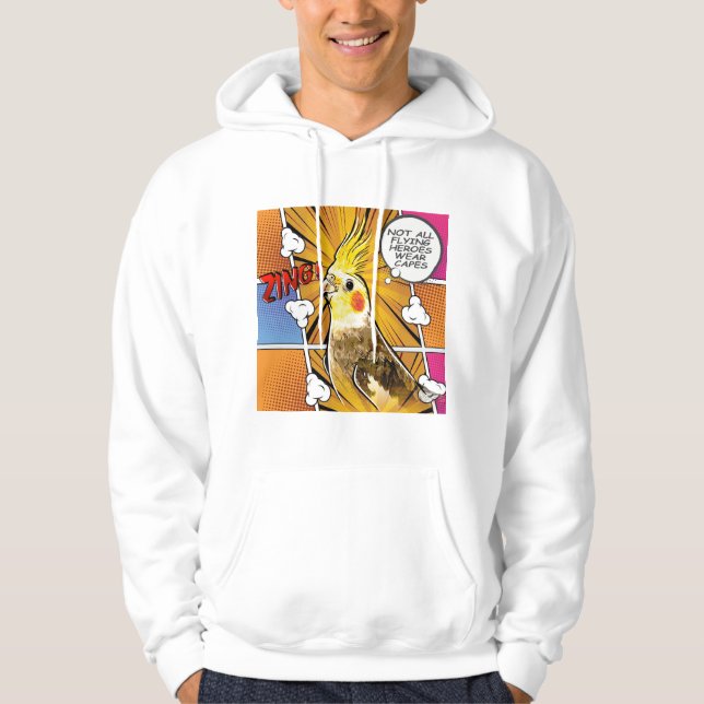 lustiges Cockatiel Hoodie (Vorderseite)