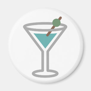 Lustiges Cocktail Martini Emoji Magnet
