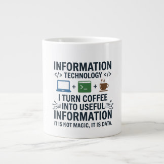 Lustiges Computer Science T-Shirt - Essen Schlafen Jumbo-Tasse
