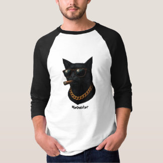 Lustiges Cooles Katzenshirt – Meowster Gangsta Kat T-Shirt
