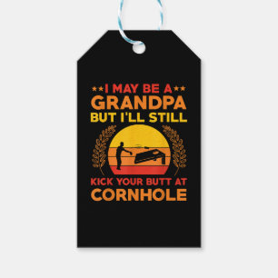Lustiges Cornhole-Opa-Outfit Sack Toss Geschenkanhänger