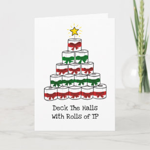 Lustiges Covid Weihnachten Toilettenpapier Karte