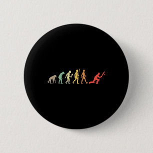 Lustiges Cricket-Evolutionsgeschenk Vintage Cricke Button