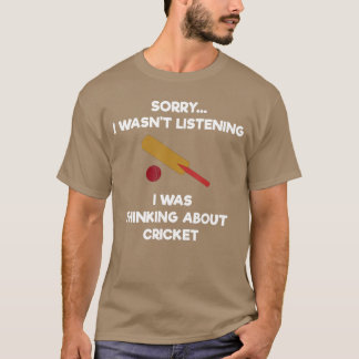 Lustiges Cricket-Spiel Geschenk für Hörschläger T-Shirt