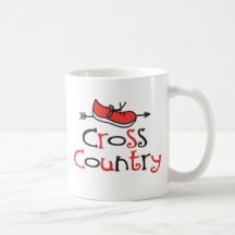 Lustiges © Cross Country-Läufer-Schuh-Symbol