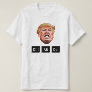 Lustiges CTRL ALT DEL Impeach Trump - Anti Trump T-Shirt