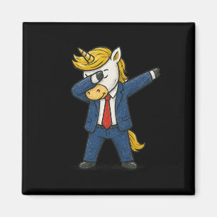 Lustiges Dabbing Einhorn Trump Patriotische Dab Po Magnet