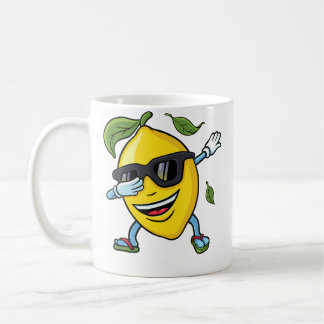 Lustiges Dabbing-Zitronen-Sommercamp-Urlaub-Strand Kaffeetasse