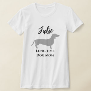 Lustiges Dachshund-Langzeit-Dog-Mom-T-Shirt T-Shirt