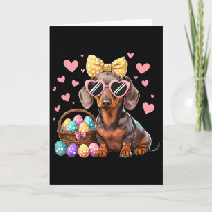 Lustiges Dachshund-Oster-Shirt Wiener Dog-Eier-Suc Karte