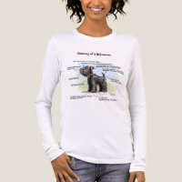 Lustiges Damen-T-Shirt 'Anatomie eines schwarzen S
