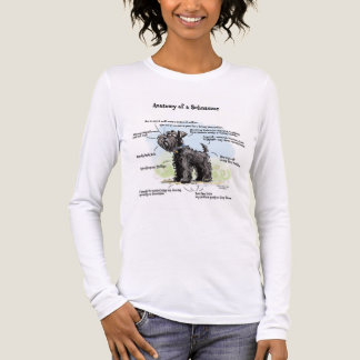 Lustiges Damen-T-Shirt 'Anatomie eines schwarzen S Tri-Blend Shirt