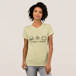 Lustiges Damen-T-Shirt für Remote-Arbeit mit 30-Se T-Shirt