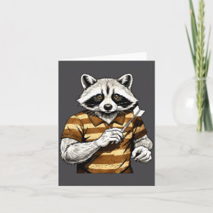 Lustiges Dart-Waschbär-T-Shirt zum Dartwerfen Dart Karte