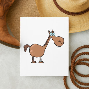 Lustiges Derpy-Pferd Alberner Brauner Hengst Einladung