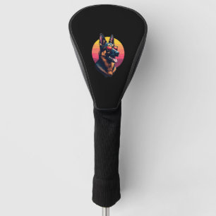 Lustiges Design Art Kostüm Outfit für Deutsche Sch Golf Headcover